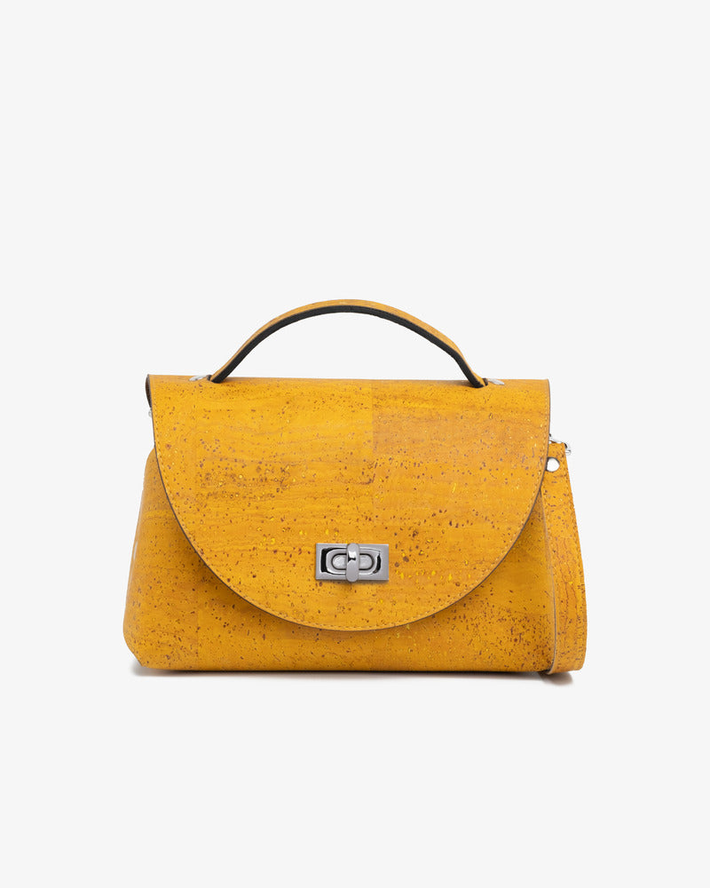 Structured silhouette  Yellow | Cork Bags