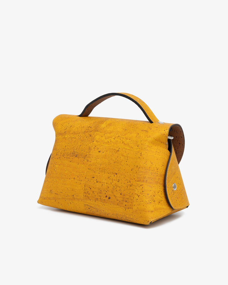 Structured silhouette  Yellow | Cork Bags