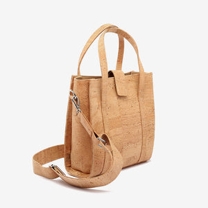 Cork Handbag Boxy | Vegan Bags | Aqua Green