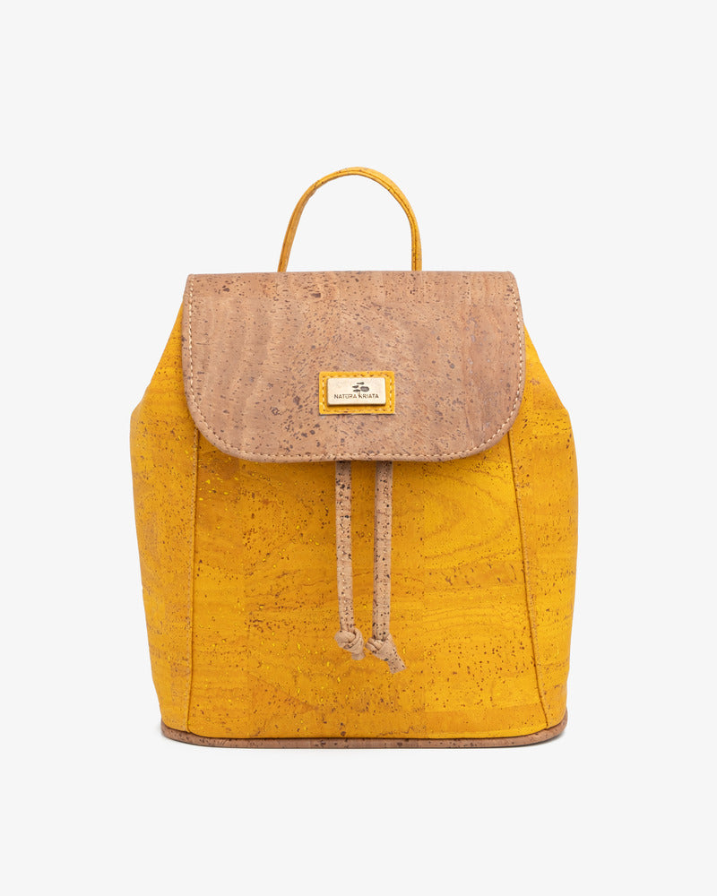 Sleek Yellow Cork Backpack