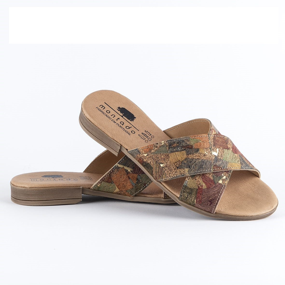 BOnova Pantoufles Teneriffa Femme - Sandales Confortables En Liège, 10 Couleurs, Fabriquées En UE
