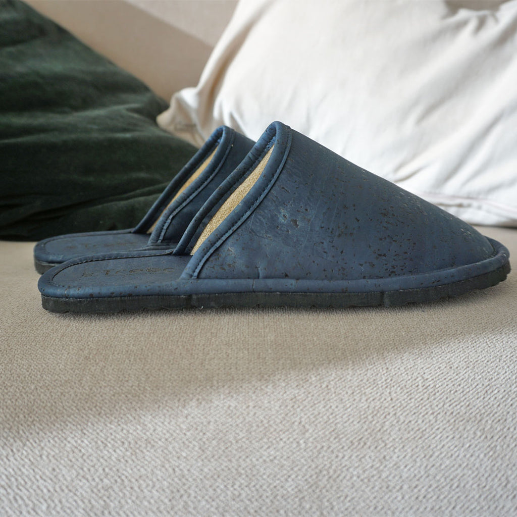 Zen Blue | Vegan Cork Slippers
