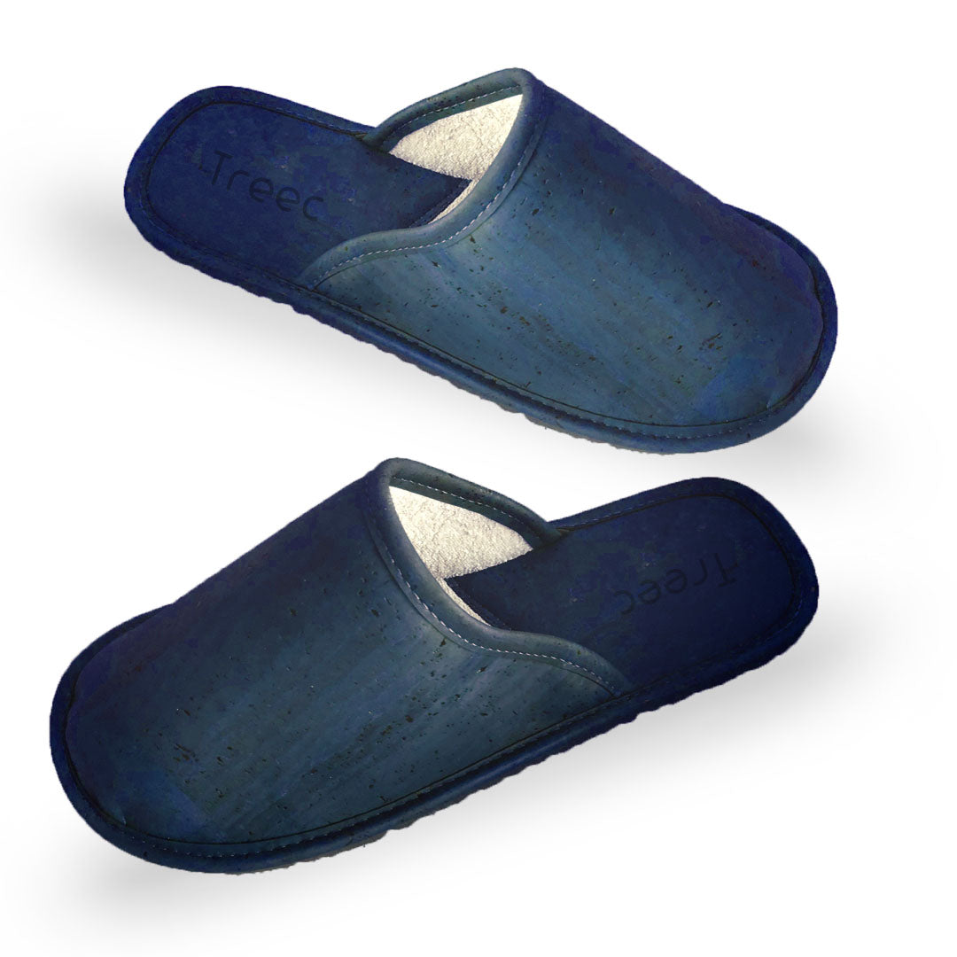 Zen Blue | Vegan Cork Slippers