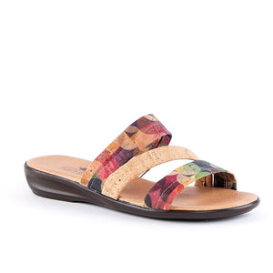 Sandalias de corcho arcoíris con correa | Zapatos de corcho