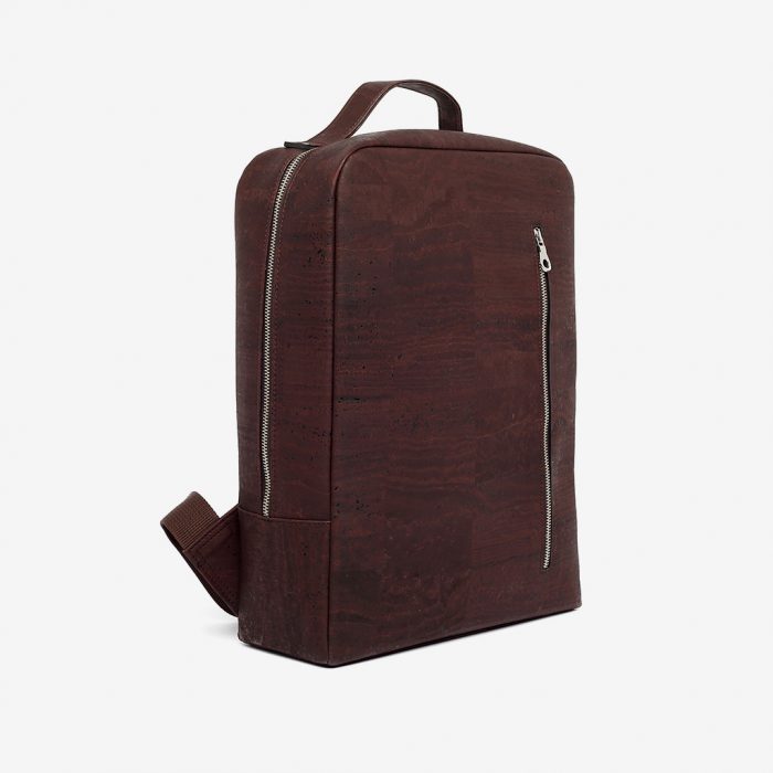 cork backpack vegan for men brown colour side