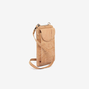 Vertikale Brieftasche und Umhängetasche für Damen | Taschen aus Kork
