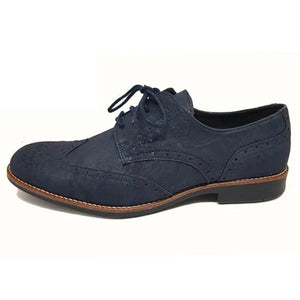 Oxford blauwe kurk schoenen